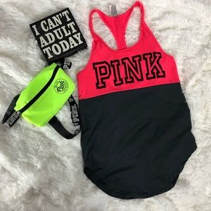 Pink tank top size xSmall black and pink